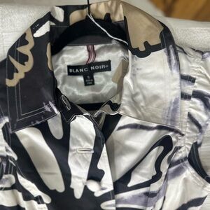 Blanc Noir Monochrome Abstract Jacket